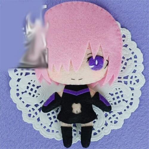 Handmade Anime Fate/Grand Order Mash Kyrielight Toy Keychain Bag Cosplay Doll DIY Material for Boy Girl Halloween Gift 1pcs