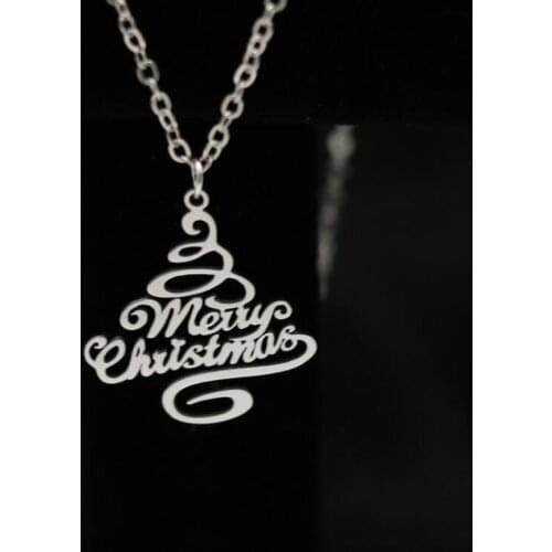 Merry Christmas pendant necklace Christmas Gift idea---Drop shipping