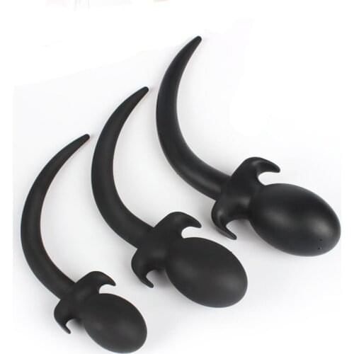 Silicone Huge Tail Butt Plug Round Anal Balls Tail Plug Fisting Anal Plug Prostata Massage Cosplay Anal Sex Toys For Men Women