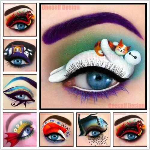 Top popular 5d diamond painting magic eye 5d diamond embroidery full set eye 5d diamond mosaic sale decor for home wall sticker