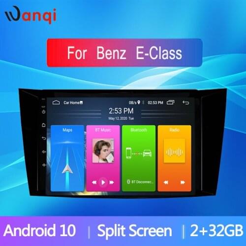 Wanqi Android 10 RDS Car Navigation Android For Benz E-Class W211(2002-2008) CLS W219(2004-2009) G-Class W463(2001-2008) NO DVD