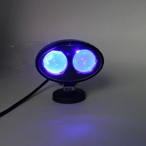 1PCS 10W Blue LED Forklift Safety Light Spot Light Warehouse Safe Warning Light 10-80V