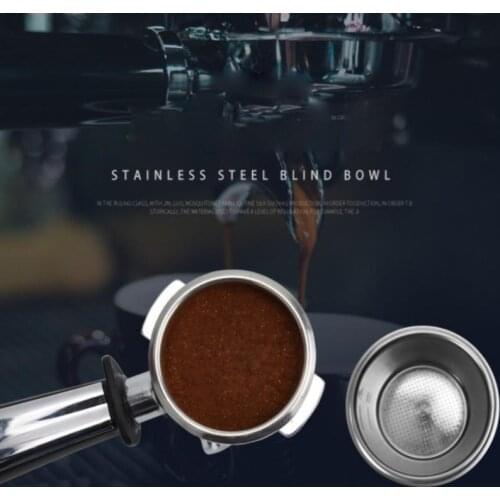 1Pcs Stainless Steel Powder Bowl Single Serving Powder Cup Italian Semi-automatic Coffee Machine Brewing Head Filter Filter