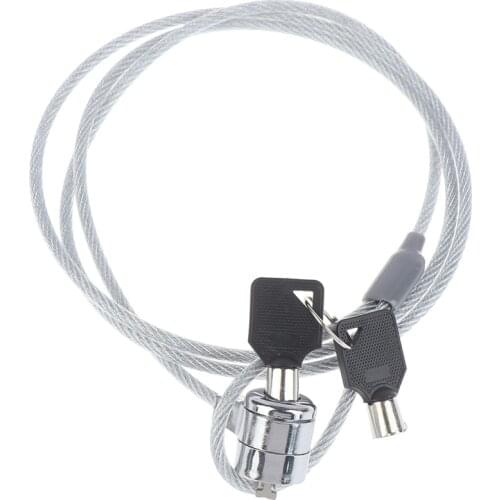 1pc Anti-Theft office notebook laptop pc computer desk key security lock chain wire