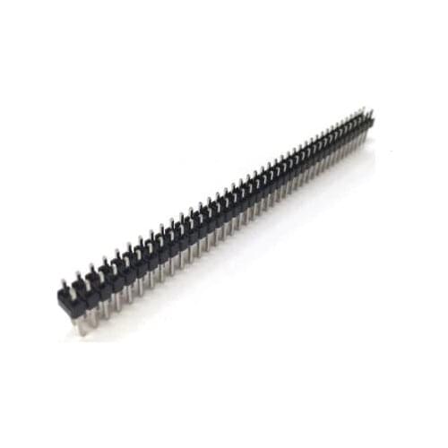 10Pcs 2.54mm 2x40 Pin 80 Pin copper Pitch Male Double Row Pin Header Strip Straight Needle Connector