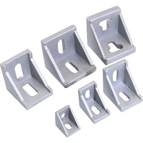 10pcs 4pcs 2pcs Aluminum Angle Bracket Joint for T Slot Aluminum Extrusion Profile 2020/3030/4040/4545 Series