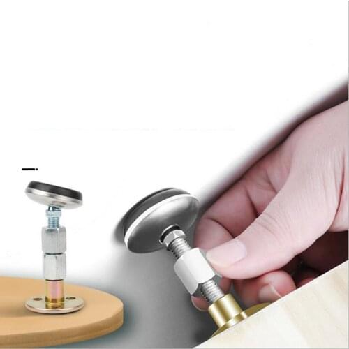 2Pcs Adjustable Threaded Bed Frame Anti-Shake Tool for Bed, Cupboard Anti-Vibration Fixtures, Dual-Use Adjustable Angle