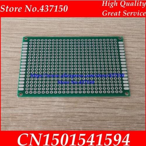 5*7CM double-sided spray tin 1.6 thickness 2.54 pitch universal board Universal circuit board hole board PCB 5 7