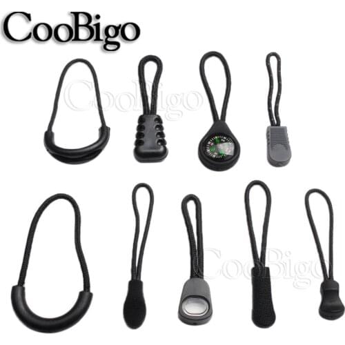 5pcs Zipper Pull Puller Fixer Zip Cord End Strap Lariat For Tactical Backpack Garment Apparel Bag DIY Head Rope Accessories