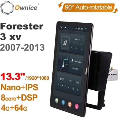 Android 10.0 Ownice Car Radio for Subaru Forester 3 xv 2007 - 2013 Car Auto Audio Video System Unit HDMI 13.3 Inch 1920*1080