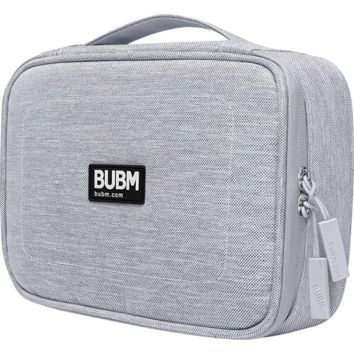 BUBM Digital Storage Bag Portable Large Capacity Wear-resistant Digital Accessory Bag for Data Cable Power Bank U Disk bag