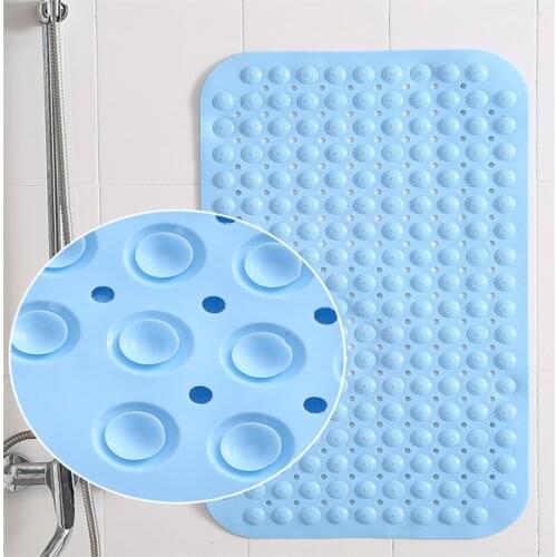 Home Bath Mat Non-slip Bathroom Carpet Soft Rug Mat Toilet Floor Decor Washable Foot Massage Suction Cup Strong Adsorption Pad