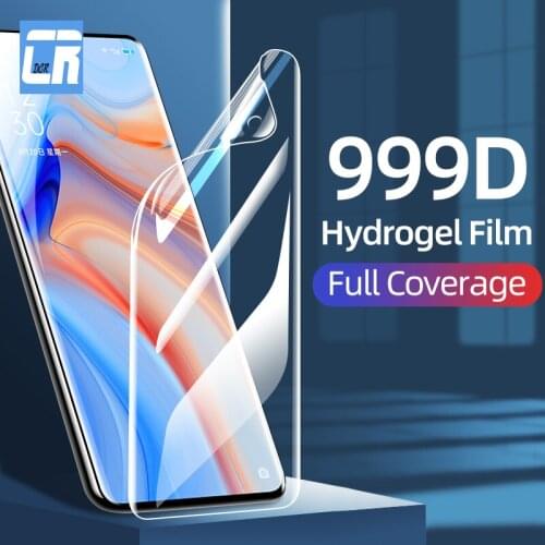 Screen Protector Hydrogel Film For OPPO Reno 4 ACE 2 A52 Find X2 Lite Neo Protective Realme 8 7 6 X50 Pro C3 GT No Glass