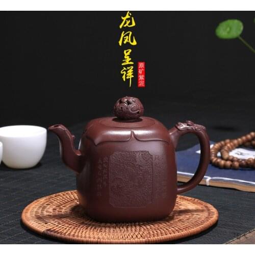 Clay pot, raw ore, purple clay, dragon and Phoenix, Xianghu pot, all hand-made pot, one for sale by the manufacturer