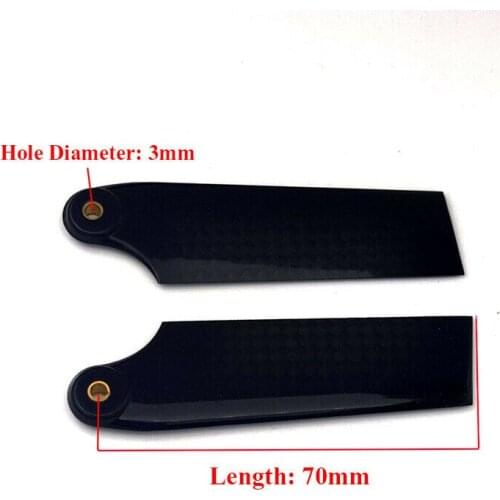 RJX 3K Carbon Fiber Tail Blade For T-REX Trex 500 Helicopter