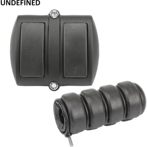 Motorcycle Brake Foot Pegs Pedal Cover W/ Gear Shifter Peg Black for Yamaha V-Star 650 Classic V-Star 950 1100 1300