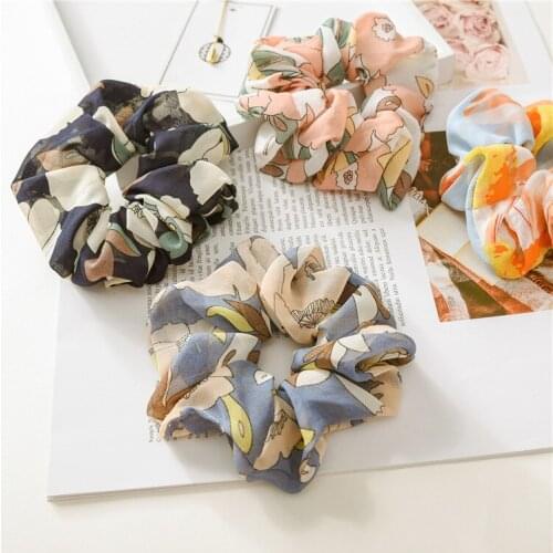 Korean Sweet Net Plaid Elastic Hair Bands Scrunchies Hair Rope Ties For Girls Women Ponytail Holder Hair Rings Hair Accessories