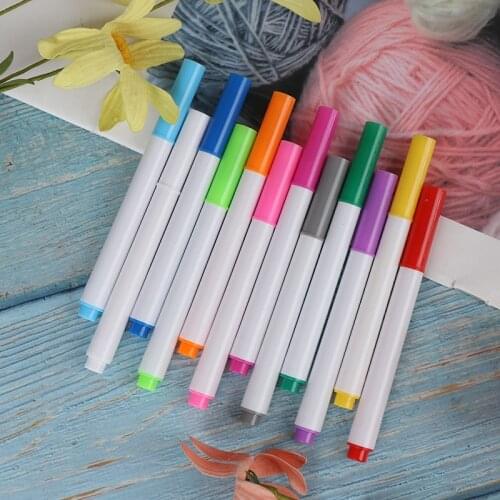 New Liquid Chalk Pens For Wall Sticker Kids Room Blackboard Erasable Non-dust Chalk Removable Marker Pen Stationery 12 Colors