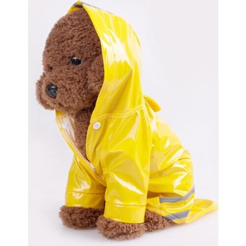 Dog Clothes Outdoor Puppy Pet Coat Hoody Waterproof Jackets PU Coat for Dogs Cats Apparel Clothes DC609