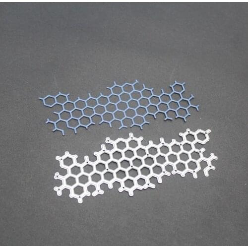 Hollow Honeycomb Metal Cutting Dies Embossing Mold DIY Scrapbooking Paper Craft Knife Mould Cards Custom Blade Punch Stencils