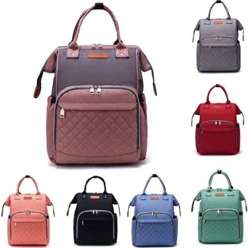 Lequeen backpack Travel bag Diaper bag Waterproof Multi layers Milk bottle Thermos bag Portable backpack Mummy bag