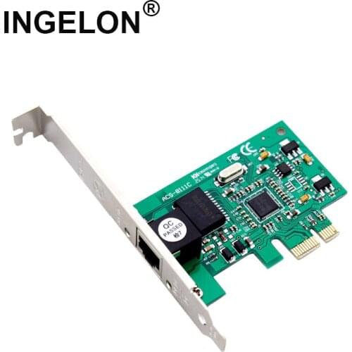 Ingelon PCI-E Network Card 1000Mbps Gigabit Ethernet PCI Express RJ45 LAN Adapter Realtek8111C For Computer PCI-E 1X/4X/8X/16X
