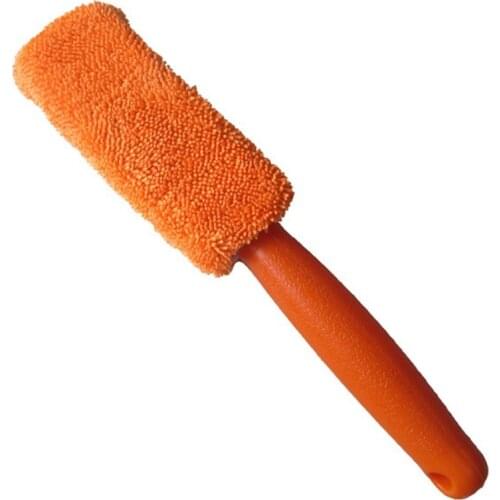 50LC Soft Fiber Brush Auto Wheel Rim Scrubber Wheel Brush Cleaner Dust Remover Camper Exterior Washing Cleaning Tool
