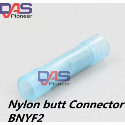 BNYF2 Blue Nylon Insulated Butt terminal Connectors and Splices connectorFor 1.5-2.5mm2 , 16-14 AWG Wire