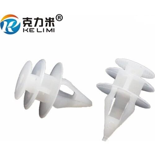 KE LI MI Three-layer Door Car Trim Panel Buckle White Plastic Clips 8.8mm Door Clasp Retainers Clamp