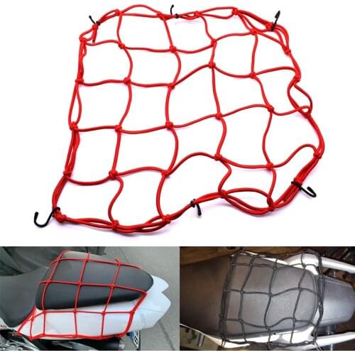 Universal bungee net motorcycle helmet grid storage helmet cargo organization net For Yamaha FZ6 FZ8 MT-07 FZ07 MT-09 R3 R6 R1