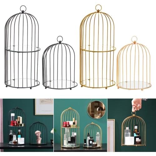 Iron Desktop Skin Cares Organizer Cosmetic Makeup Necklace Display Rack