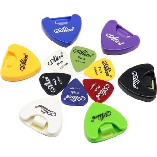 1pcs Alice Guitar Picks Holder Plectrum Case Guitar Pick Storage Box with 2pcs Alice Guitar Picks