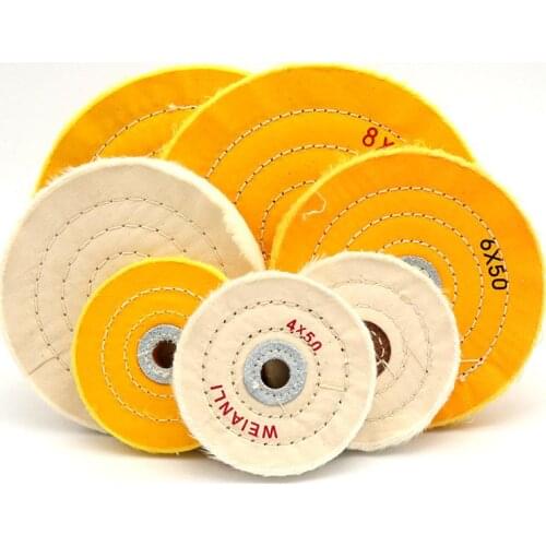 1PC Cotton Polishing Wheels Cloth Buffing Wheel Grinder For Jewelry Wood Metal Abrasive Tools