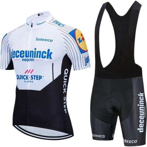 2020 QUICKSTEP team black cycling jersey bike shorts WEAR Ropa Ciclismo mens summer quick dry PRO bicycle Maillot Pants clothing