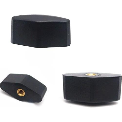 3pcs M5 M6 M8 one word bakelite grip nuts T type handwheel knob handle arm hilt adjust brass core nut 32mm outer diameter