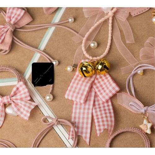 Lolita Sweet Pink Hair Circle Hair Rope for Girls Hair Accessories B1549