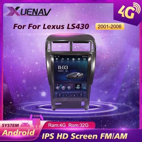 Car Autoradio GPS Navigation Multimedia DVD player For Lexus LS430 2001 2002 2003 2004 2005 2006 Built-in Wifi Support 3G 4G