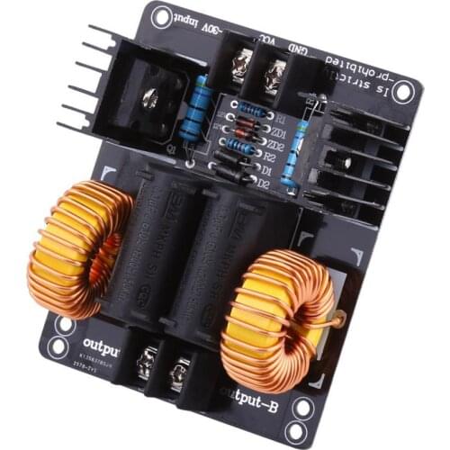 DC12-30V 1000W 20A ZVS Induction Heater Power Supply Driver Board Low Voltage Board Heating Module Induction Board