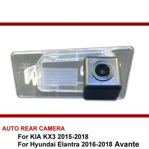 For KIA KX3 Hyundai Elantra Avante 2015~2020 Rear view Vehicle Camera Back up Reverse Car Parking Camera SONY CCD Night Vision