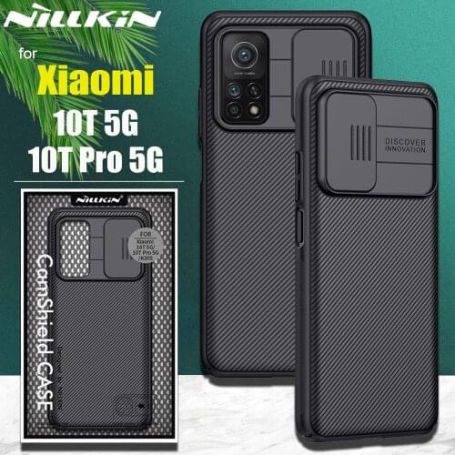 NILLKIN Camera Protection Case for Xiaomi Mi 10T PRO 10T Lite 5G Case Slide Lens Protect Cover for Xiaomi Mi10T 5G Privacy Cases