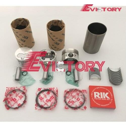 EV Engine rebuild kit 3D74 3TN74 3TNE74 piston piston ring cylinder liner 3TNE74 full gasket kit main/con rod bearing for Yanmar
