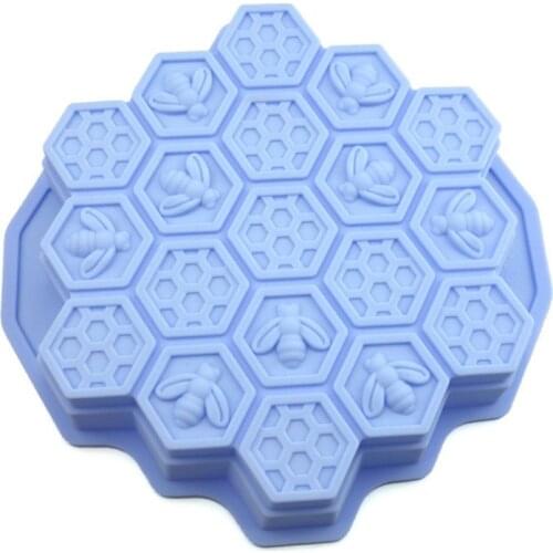 Bee Honeycomb Cake Mold Mould Soap Mold Silicone Flexible Chocolate Mold Diy Cake Decorating Chocolate Baking Mould Tools
