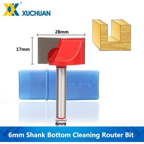 Tenon Milling Cutter Cleaning Bottom Engraving Bit Solid Carbide Router Bit 6mm Shank Woodworking Tools CNC Milling Cutter