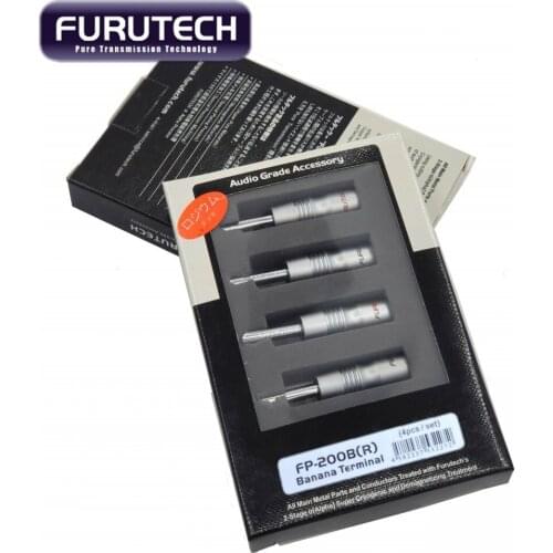 Furutech FP-200B(R) Speaker Cable Rhodium Plated Banana Plug Connector Original box made in Japan HiFi