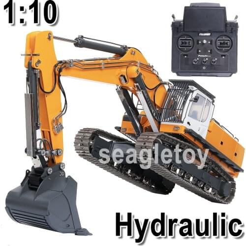 Hydraulic Full Alloy Engineering Car Excavator 1:10 Excavator Full Metal Remote Control Car Toys K970