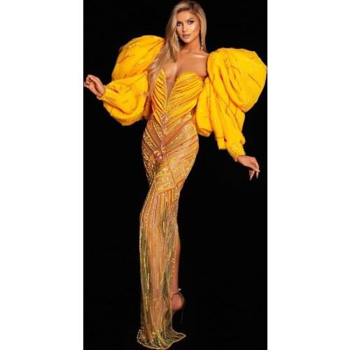 Haute Couture Handmade Sewing Celebrity Dresses Long Transparent Fashion Show Dresses Evening Wear Party платье 2021 нарядные