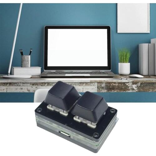 2 keys Macro Programming Keyboard RGB Mini Keyboard Switch Keypad Red Drawing Gaming Gaming Keyboard Custom H2J9