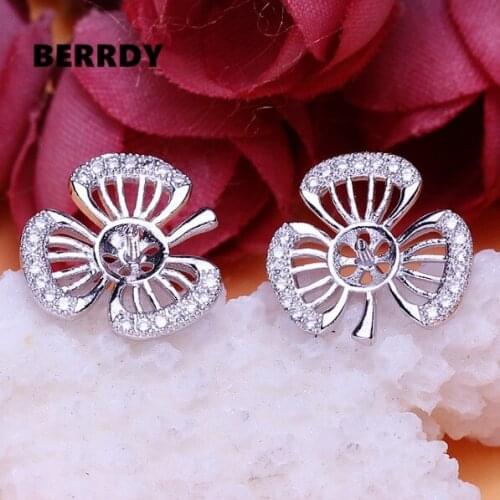 Fashion Pearl Earrings Mountings, Stud Earrings Findings, Earrings Settings Jewelry Parts Fittings Stud Earrings Accessories