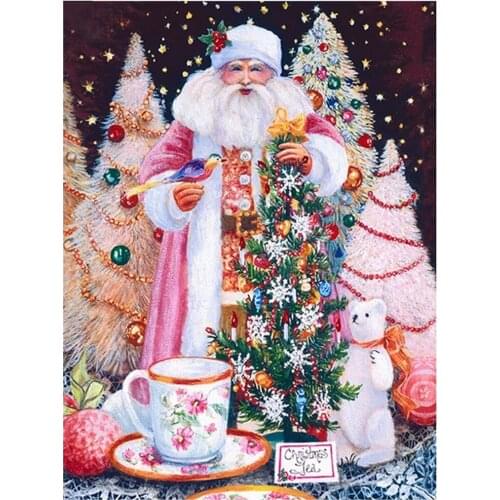 Cartoon Blue White Cat DIY Embroidery Cross Stitch 11CT Kits Needlework Craft Set Cotton Thread Printed Canvas Home Sell