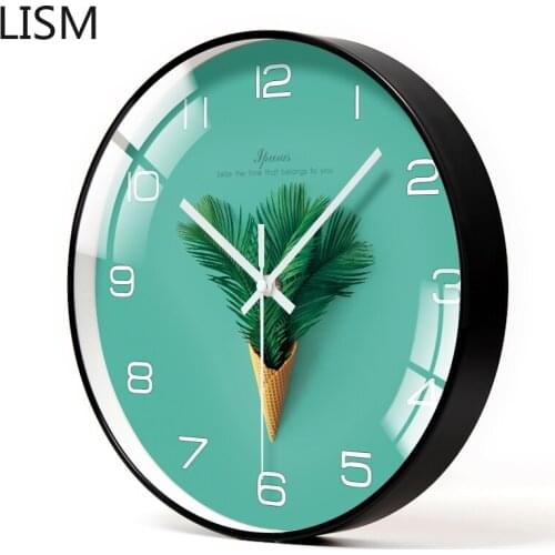 Nordic Design Living Room Modern Design Round Wall Clock Quartz Silent Modern Design Nordic Reloj De Pared 3d Clock Wall
